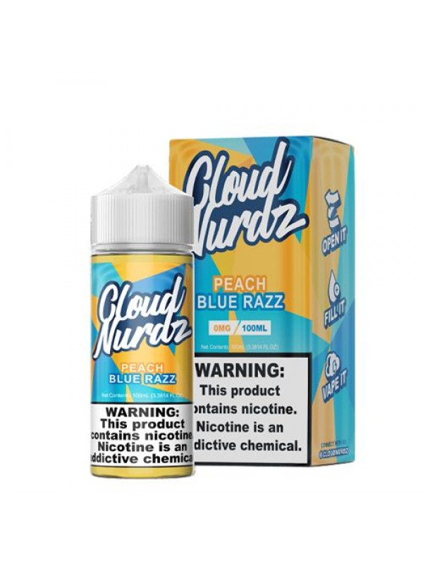 Cloud Nurdz Peach Blue Razz 100ml Vape Juice