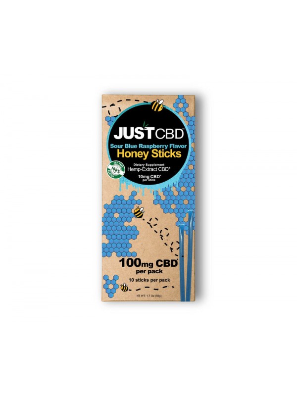 JustCBD 100mg Flavored CBD Honey Sticks