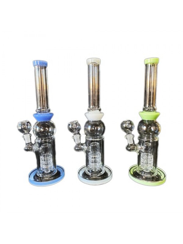 12" Glass Bong w- Matrix Perc