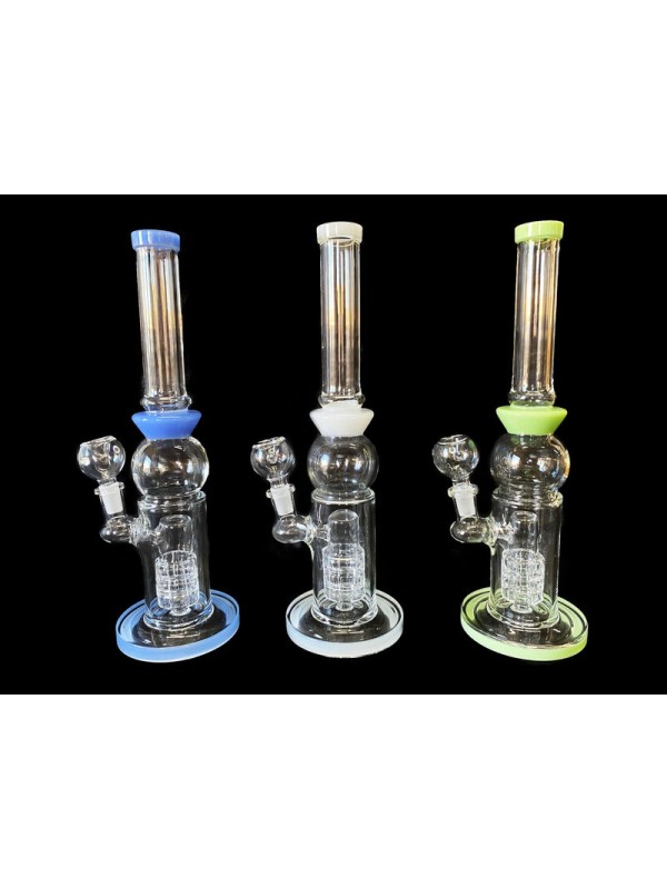 12" Glass Bong w- Matrix Perc