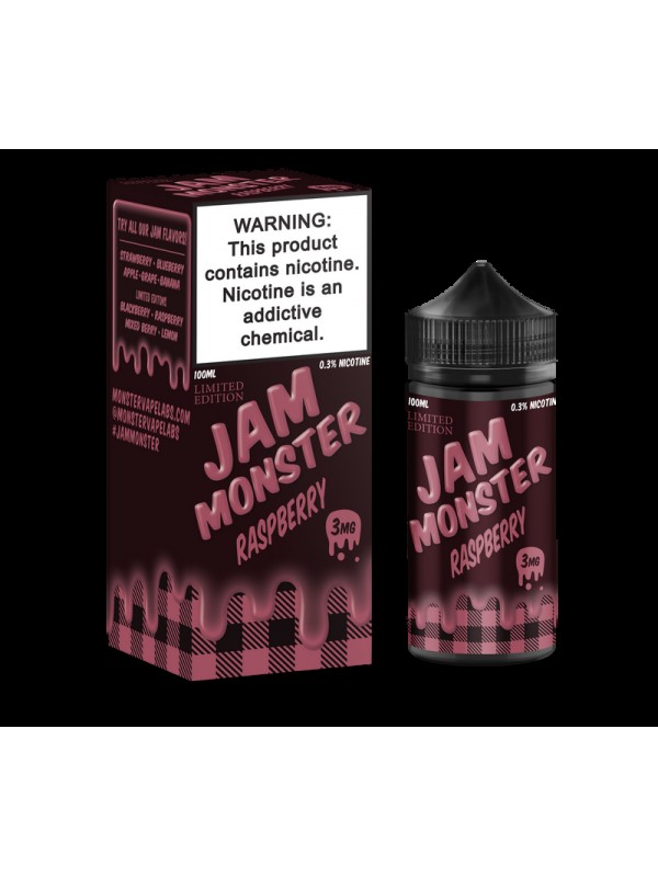 Jam Monster Limited Edition Raspberry 100ml Vape Juice