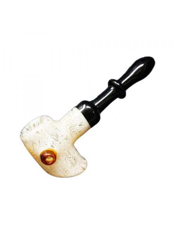 Heady Handmade Glass Hammer Pipe w- Color-Blocking
