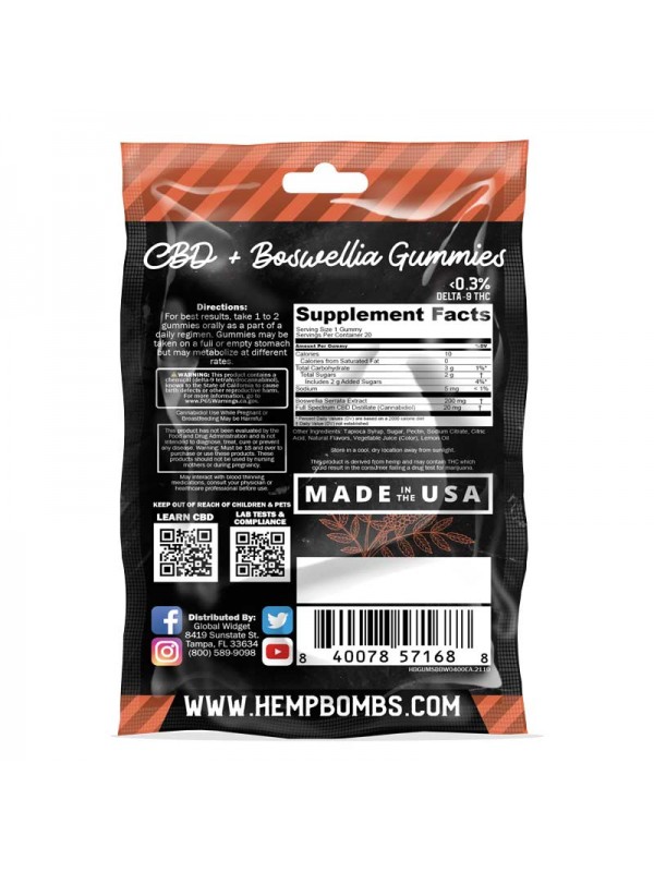 Hemp Bombs Botanical Blend CBD Gummies