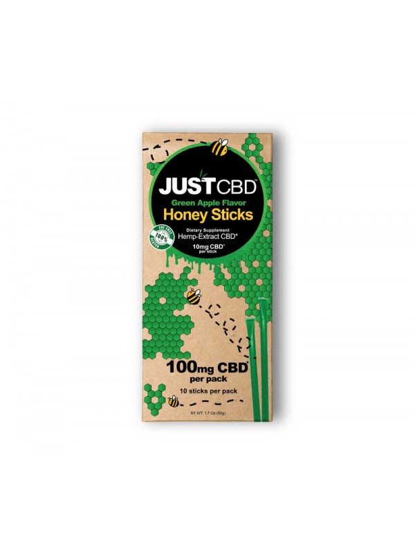 JustCBD 100mg Flavored CBD Honey Sticks