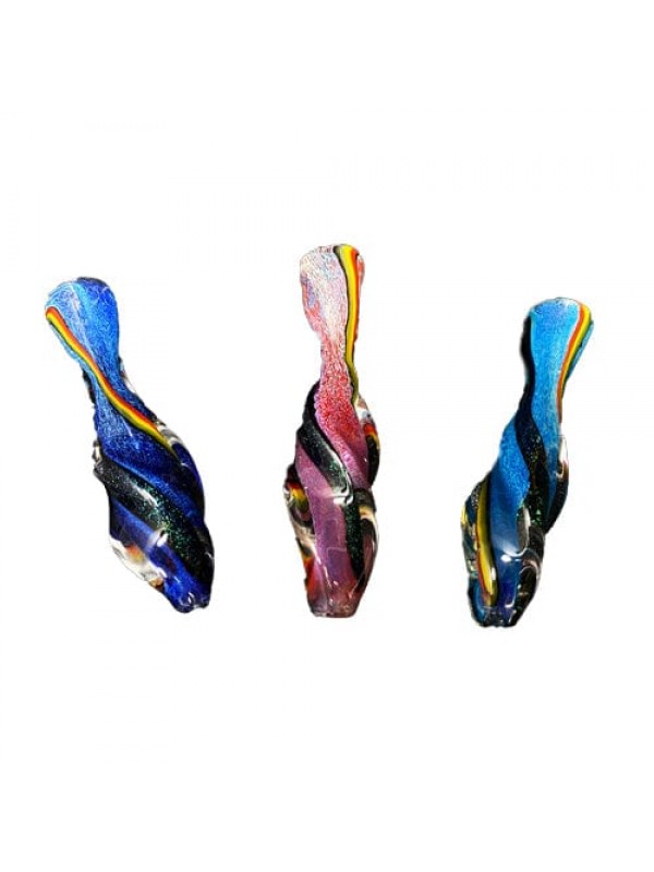 Multi-Color Dichro Handmade Glass Chillum w- Vase ...