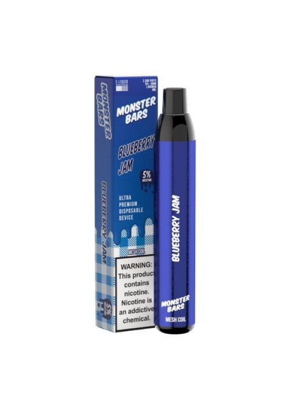 Monster Bars Disposable Vape -  Smooth Tobacco