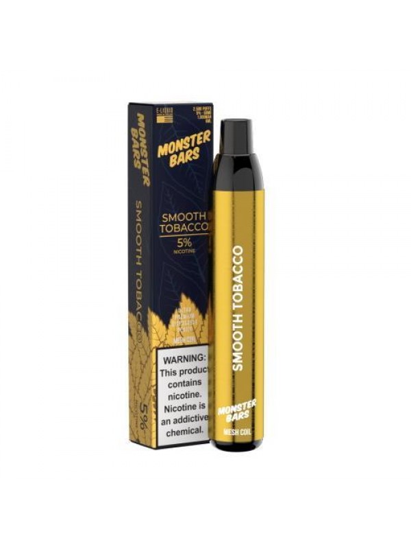 Monster Bars Disposable Vape -  Smooth Tobacco
