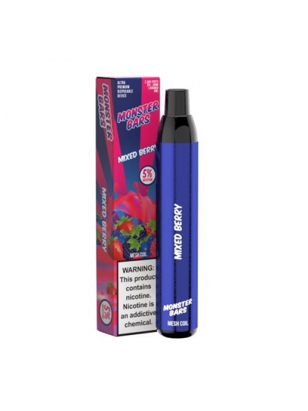 Monster Bars Disposable Vape -  Smooth Tobacco