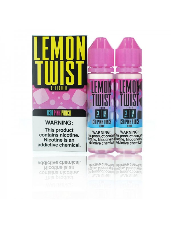 Lemon Twist Iced Pink Punch Lemonade 120ml Vape Ju...