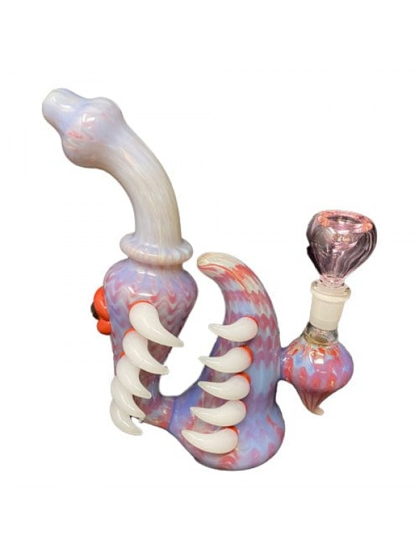 Heady Handmade Spike & Eyes Glass Bong