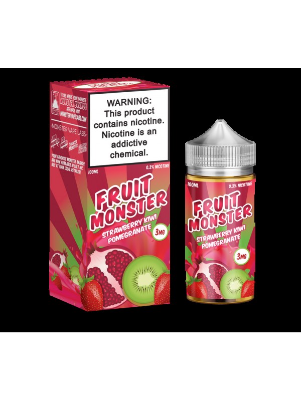 Fruit Monster Strawberry Kiwi Pomegranate 100ml Vape Juice