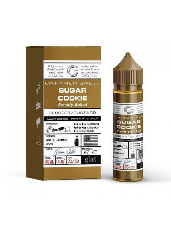GLAS Basix Series Vape Juice Sugar Cookie 60ml