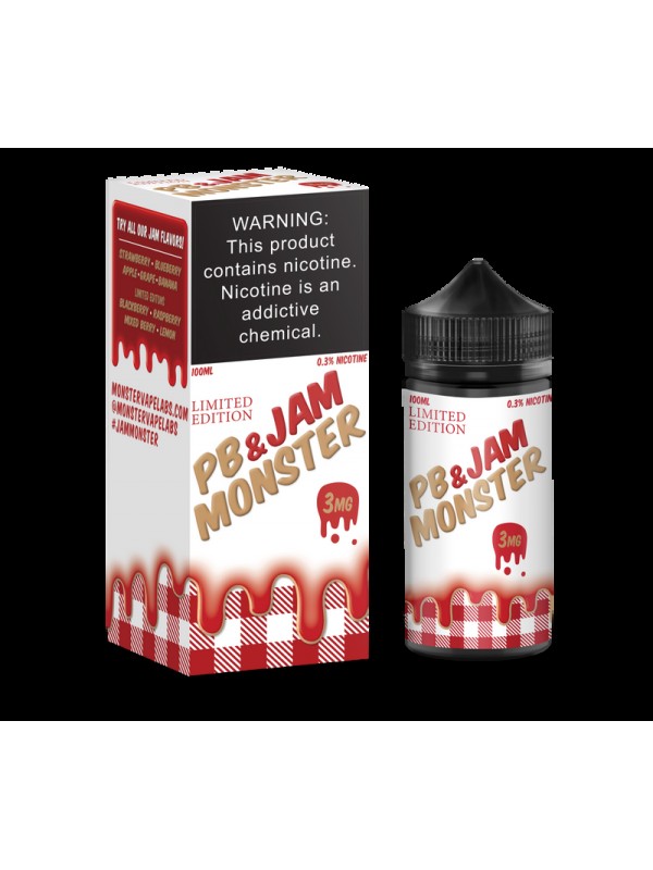Jam Monster Strawberry PB&J 100ml Vape Juice
