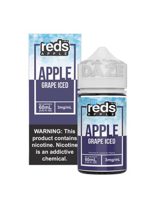 7 Daze Reds Apple EJuice - Grape & Grape ICED (60mL)