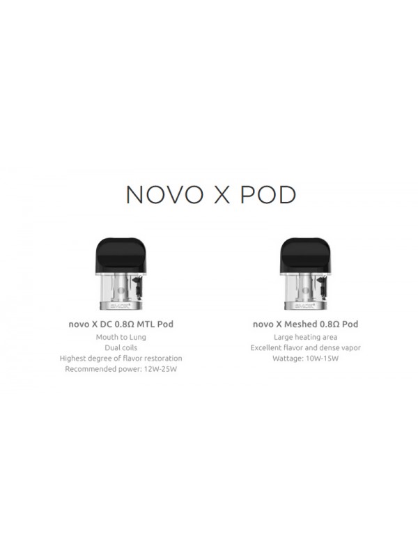 SMOK Novo X Replacement Pods (Pack of 3)