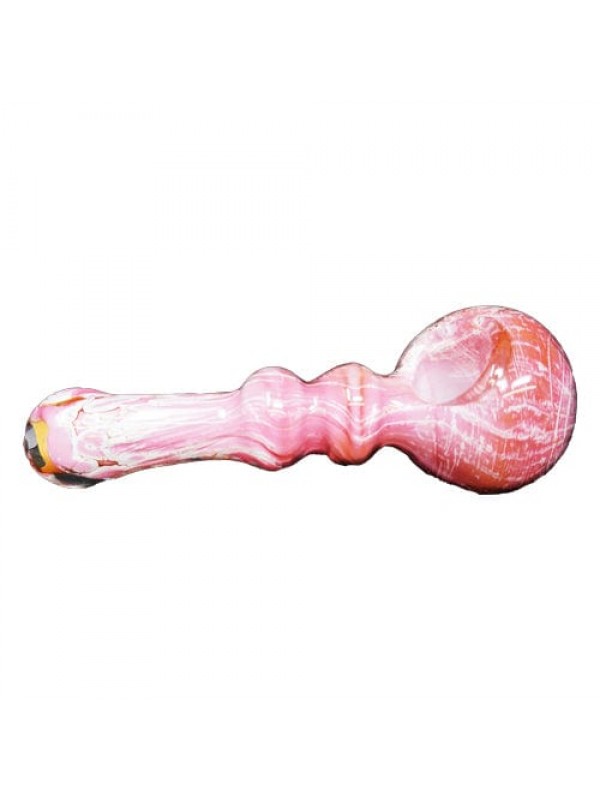 Pink Handmade Glass Hand Pipe