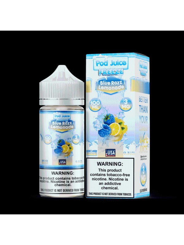 Pod Juice Freeze Blue Razz Lemonade TF 100ml Vape ...