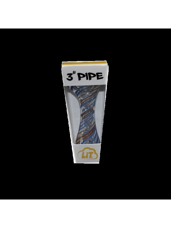 LiT Glass 3" Hand Pipe