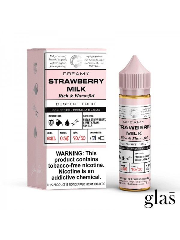 GLAS BSX Series Strawberry Milk 60ml TF Vape Juice