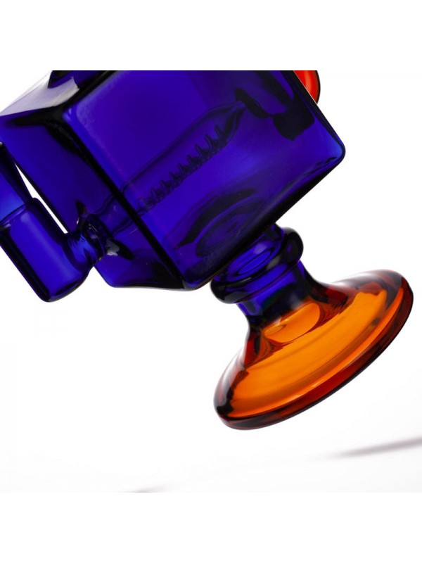 9.5" Square Recycler Dab Rig (Full Color)