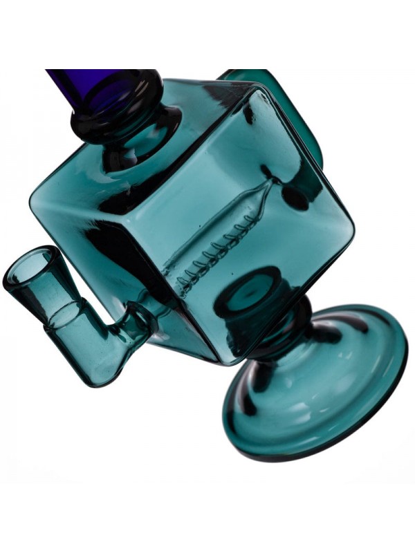 9.5" Square Recycler Dab Rig (Full Color)