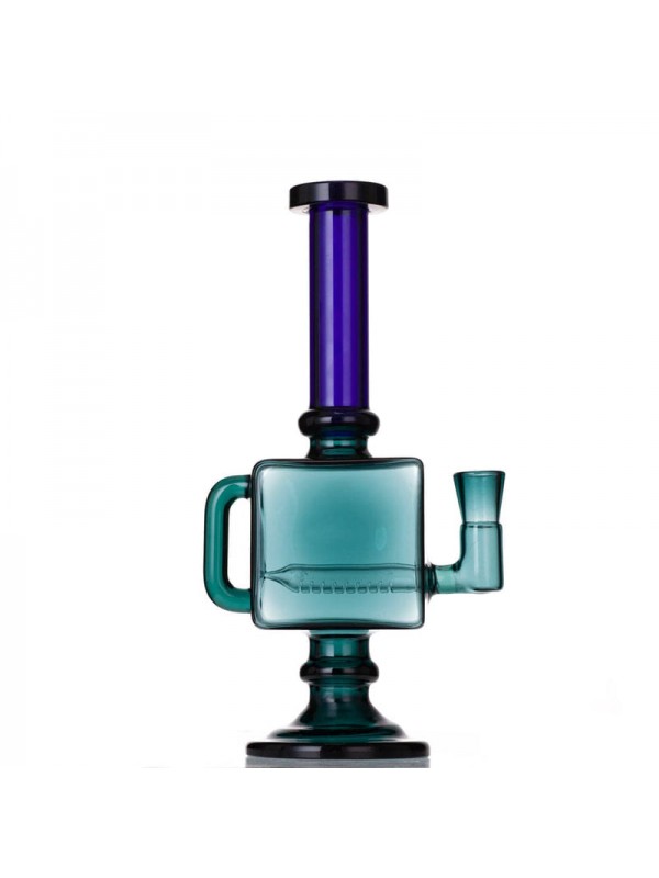 9.5" Square Recycler Dab Rig (Full Color)
