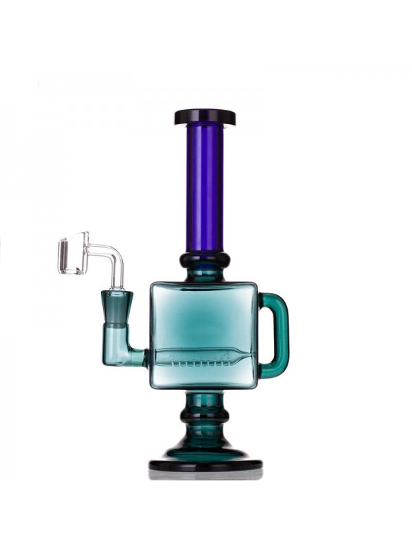 9.5" Square Recycler Dab Rig (Full Color)