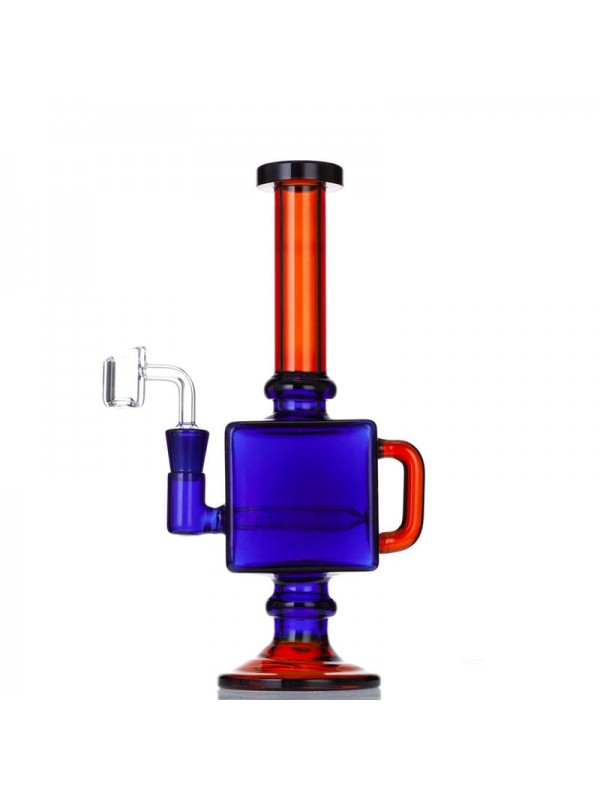 9.5" Square Recycler Dab Rig (Full Color)