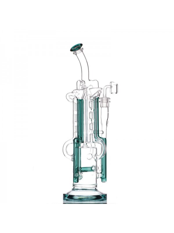 14" Mega Scientific Inline to Recycler Bong