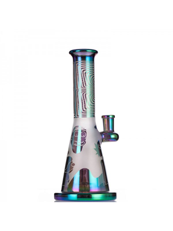 9" Rick & Morty Dab Rig w- Sandblasted Accents