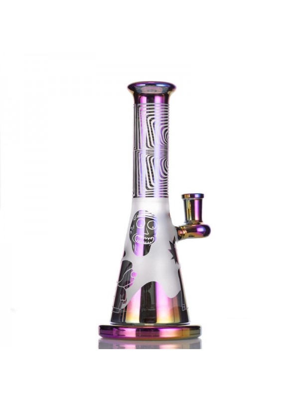 9" Rick & Morty Dab Rig w- Sandblasted Accents