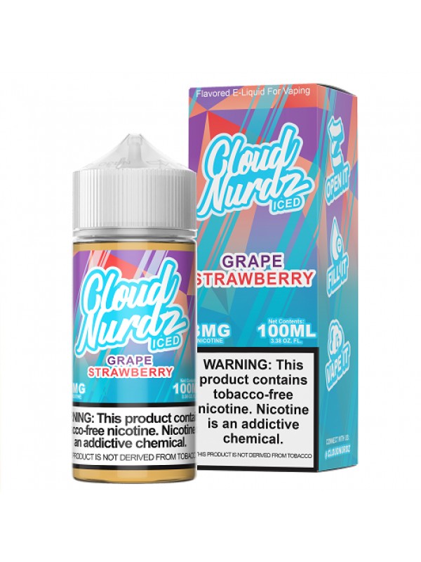 Cloud Nurdz Synthetic Nicotine Iced Grape Strawber...