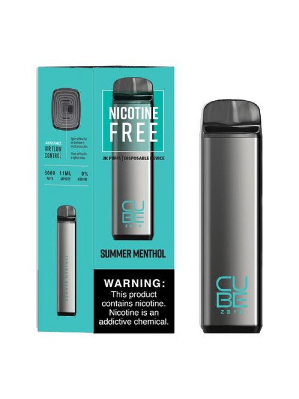Cube Zero 0mg Disposable Vape