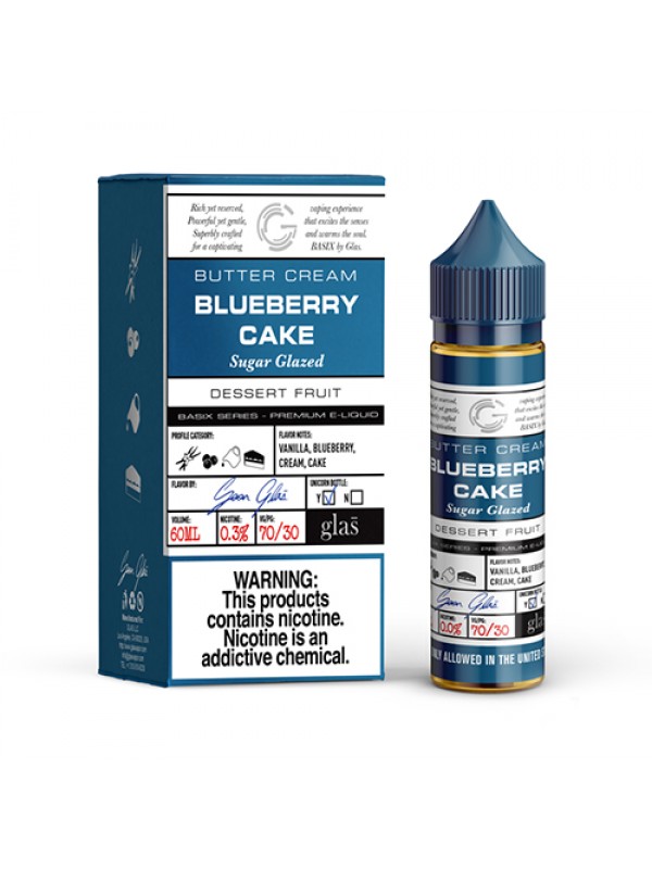 Basix Series by Glas Vapors - Blueberry Cake Vape Juice (60mL)