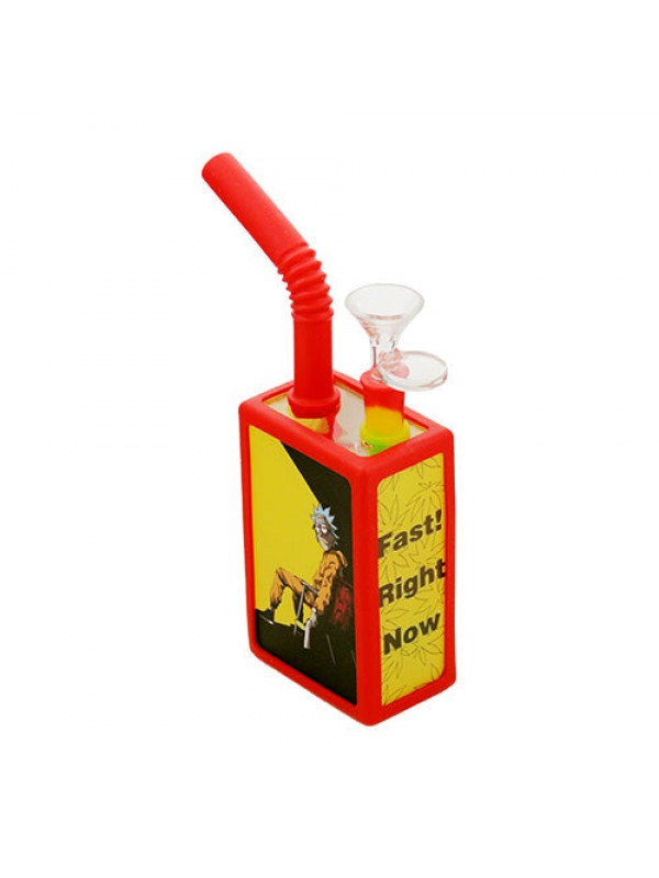Cartoon Juice Box Silicone Bong
