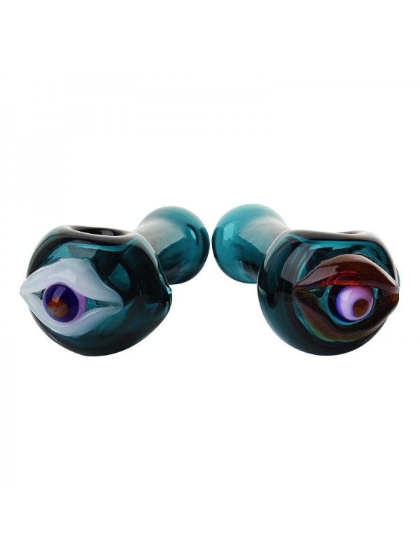 Bjorn Jorgøn Blue 3D Eyeball Hand Pipe