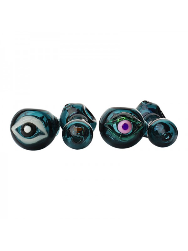 Bjorn Jorgøn Blue 3D Eyeball Hand Pipe