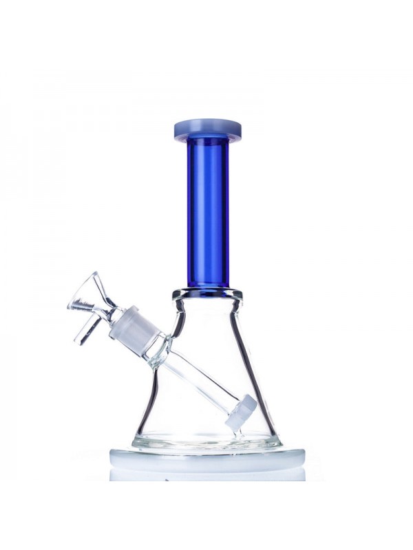 8" Triangular Bong w- Built-In Downstem