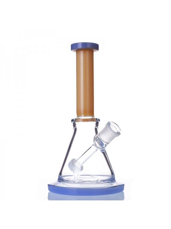 8" Triangular Bong w- Built-In Downstem