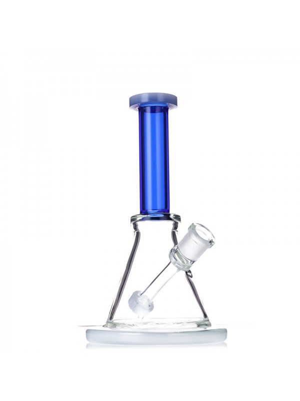 8" Triangular Bong w- Built-In Downstem