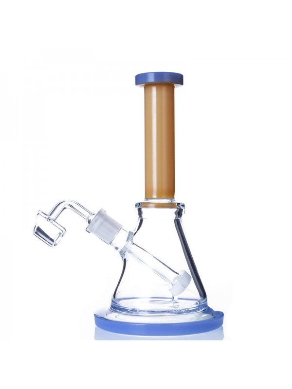 8" Triangular Bong w- Built-In Downstem