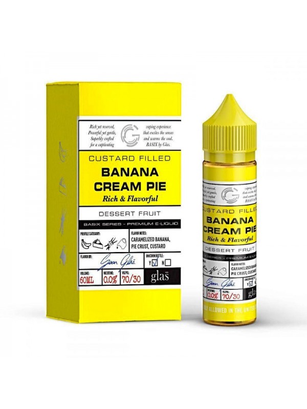 GLAS Basix Banana Cream Pie 60ml Vape Juice