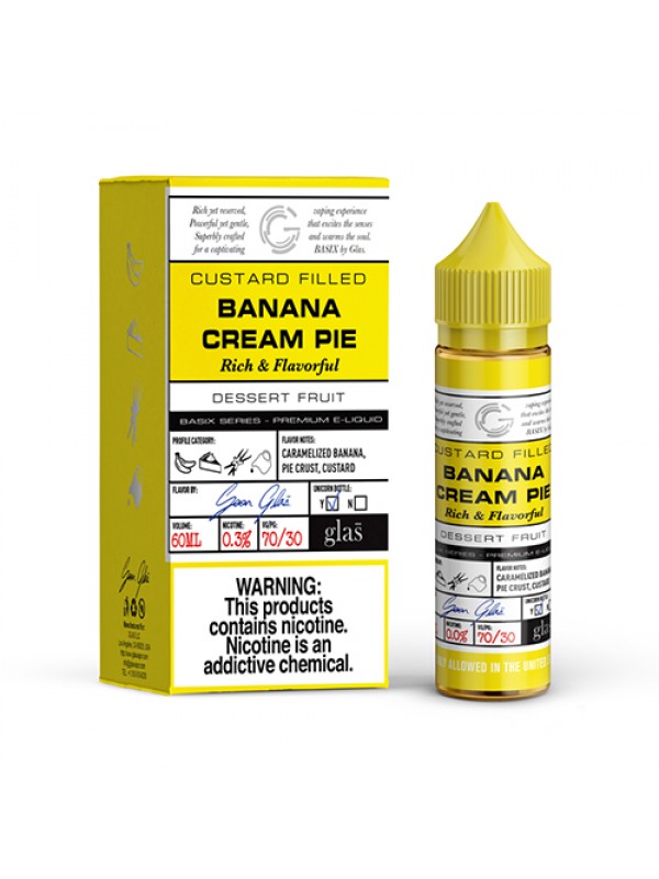 GLAS Basix Banana Cream Pie 60ml Vape Juice