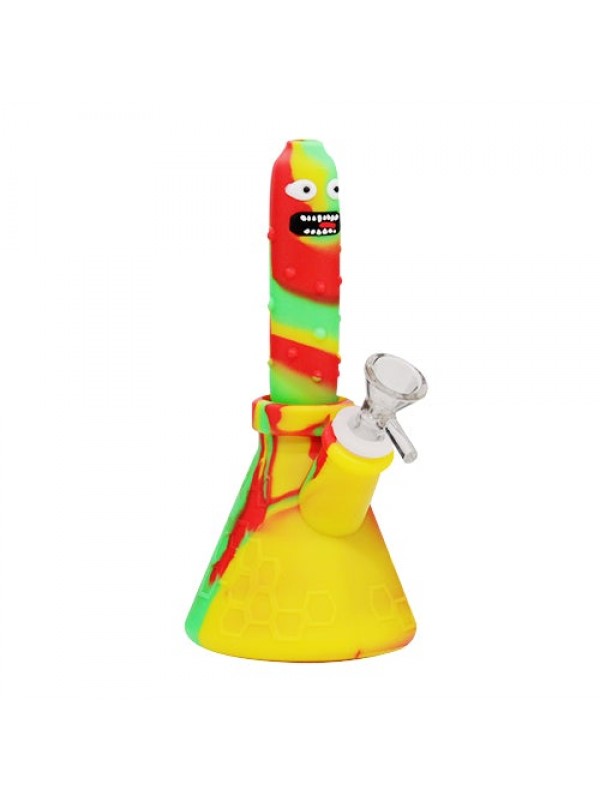 Pickle Rick Silicone Bong