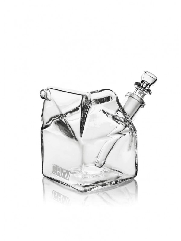 GRAV Glass Milk Carton Bubbler