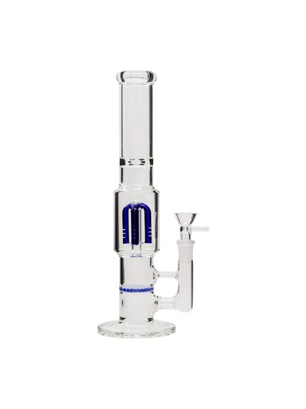 Honeycomb to 4 Arm Tree Perc Glass Bong