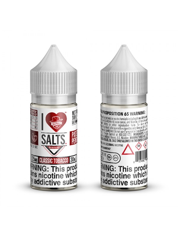 Mad Hatter I Love Salts Classic Tobacco 30ml Vape Juice