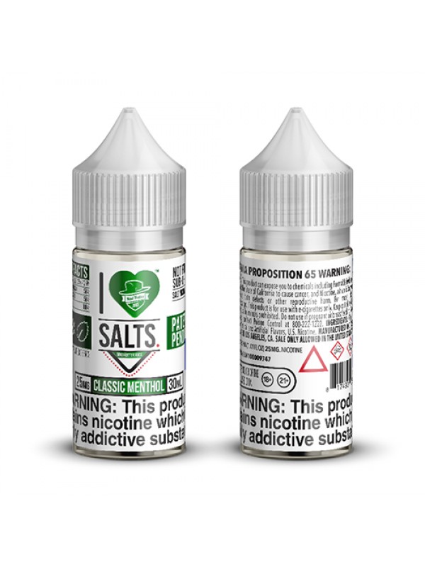 Mad Hatter I Love Salts Classic Menthol 30ml Vape Juice