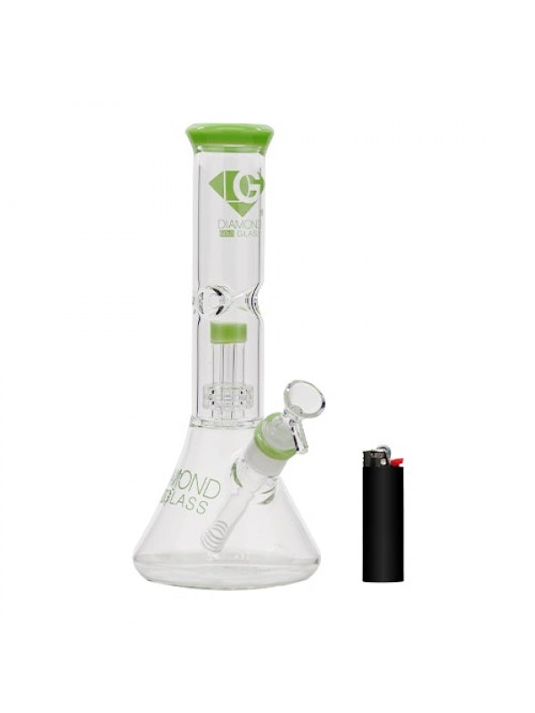 Diamond Glass 11" Beaker Bong w- Mansion Show...