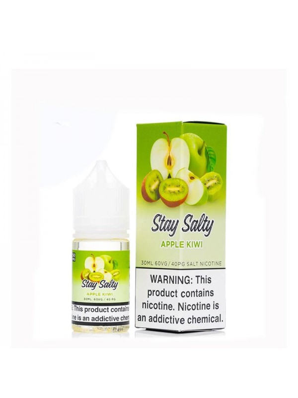 Stay Salty Salts Apple Kiwi 30ml Nic Salt Vape Jui...